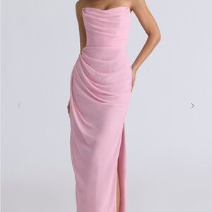 House of CB Adrienne Pink Corset strapless gown - new without tags